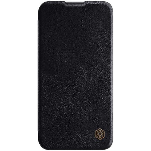 Apple iPhone 14 Pro NILLKIN QIN Pro bőr hatású wallet típusú flip tok, Fekete