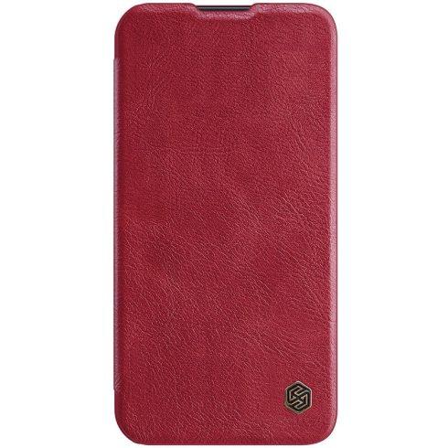 Apple iPhone 14 Pro NILLKIN QIN Pro bőr hatású wallet típusú flip tok, Piros