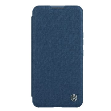   Apple iPhone 14 Plus NILLKIN QIN Pro szövet hatású wallet típusú flip tok, Sötétkék