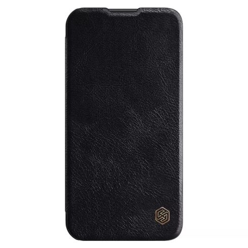 Samsung Galaxy S23 NILLKIN QIN Pro bőr hatású wallet típusú flip tok, Fekete