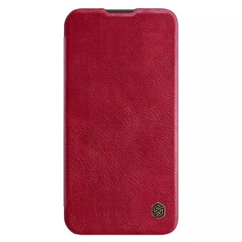 Samsung Galaxy A54 5G NILLKIN QIN Pro bőr hatású wallet típusú flip tok, Piros