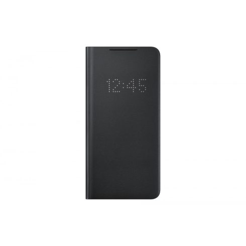 Samsung Galaxy S21 Plus GYÁRI Smart LED view flip tok (EF-NG996PBEG), Fekete