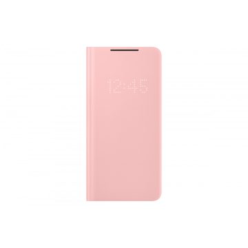   Samsung Galaxy S21 Plus GYÁRI Smart LED view flip tok (EF-NG996PPEG), Rózsaszín