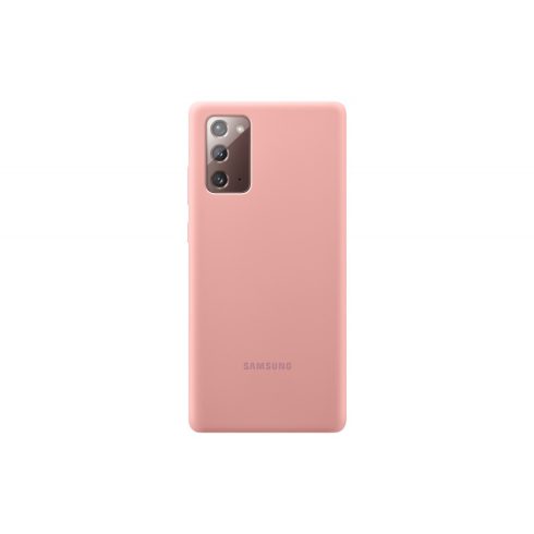 Samsung Galaxy Note 20 gyári szilikon védőtok (PN980TAEG), Barna